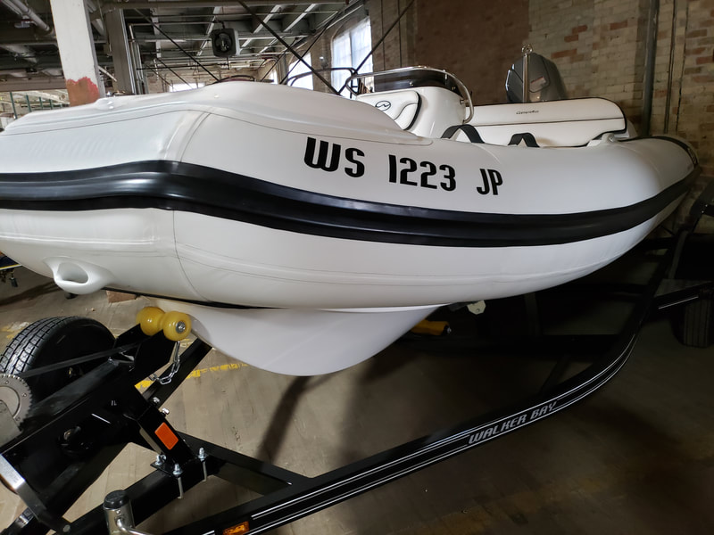 Inflatable Boat Name Caledonia Wisconsin Walker Bay