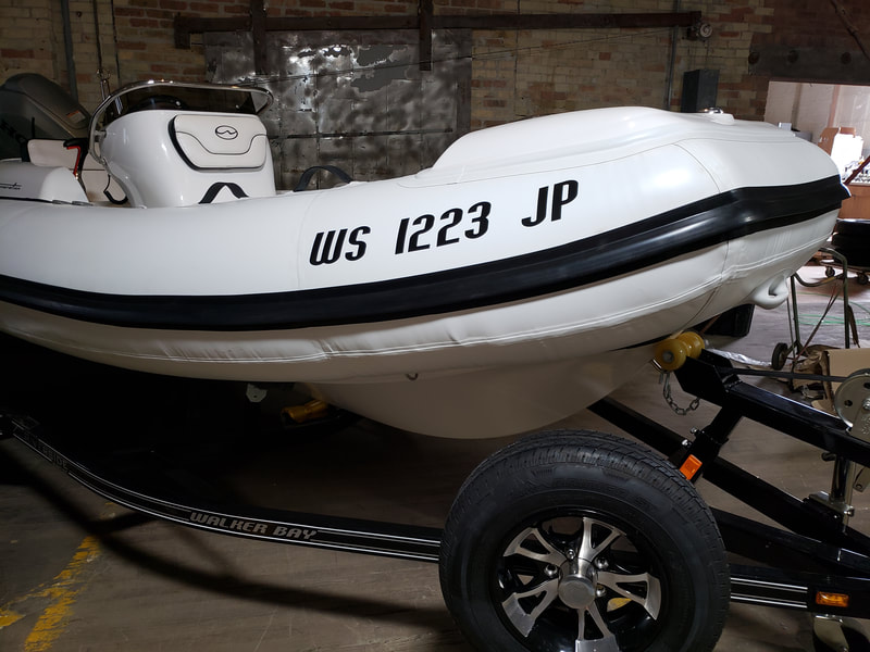 Inflatable Boat Name Milwaukee Wisconsin Walker Bay