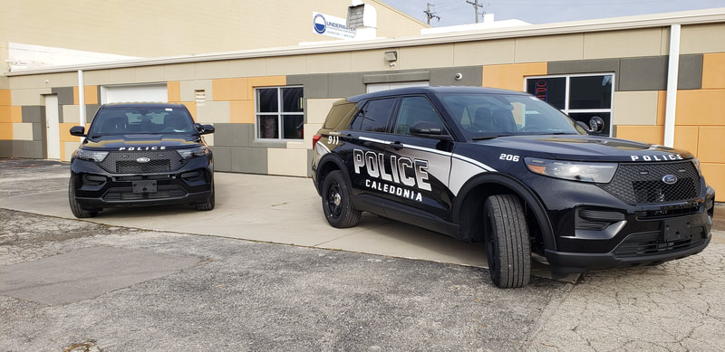 Caledonia Police Vehicle Graphics Decals Law Enforcement Wrap Racine Wisconsin Chevron Kenosha Mt Pleasant Vinyl
