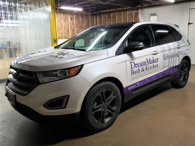 Commercial Vehicle Graphic Decal Wrap Partial Graphics Lettering Racine Kenosha Wisconsin