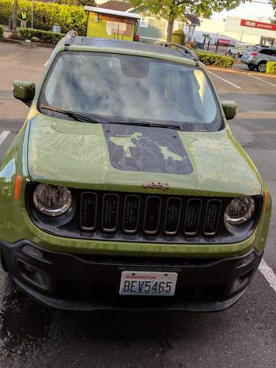 Jeep Renegade Hood Decal