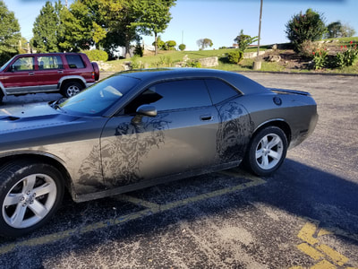 Reaper Skull Zombie Side Challenger Decal