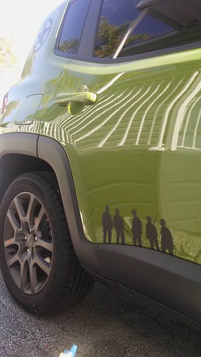 Jeep Renegade Side Decal Graphic War Soldiers Army