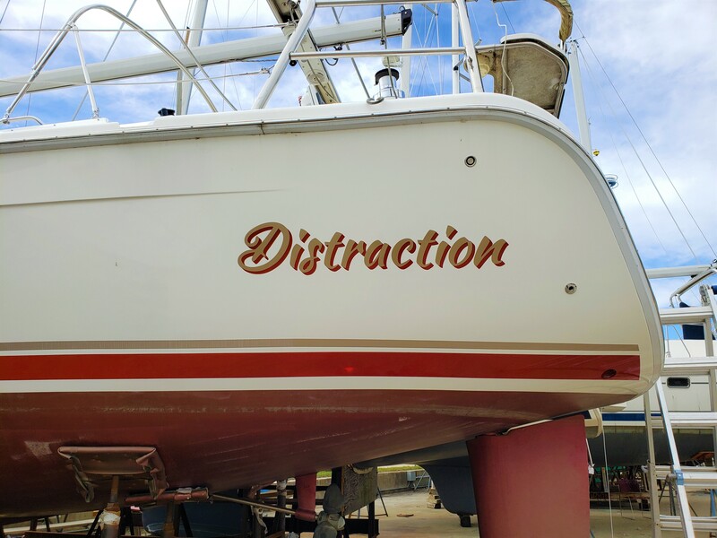 Boat Name Decal Racine Wisconsin