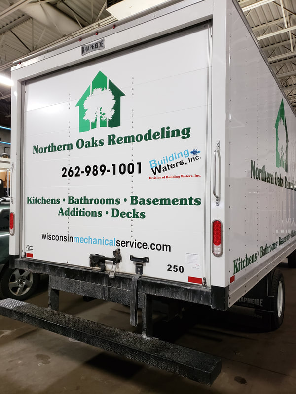 Northern Oaks Remodeling Box Truck Kitchens Bathrooms Basements Decks Decal Graphic Vinyl Racine Wisconsin Fleet