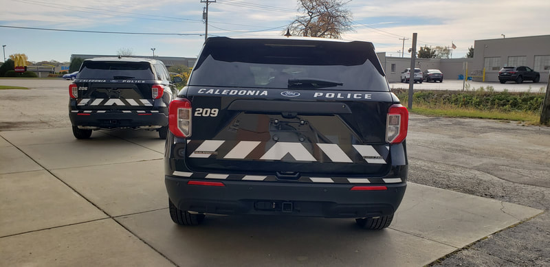Caledonia Police Vehicle Graphics Decals Law Enforcement Wrap Racine Wisconsin Chevron Kenosha Mt Pleasant Vinyl