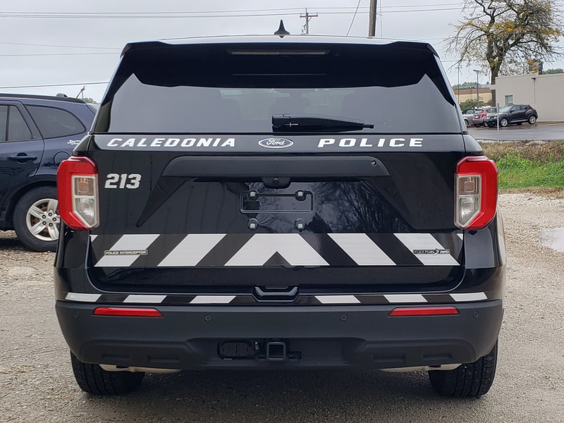 Caledonia Police Department Vehicle Graphics Reflective Wrap Kit Racine Kenosha Wisconsin