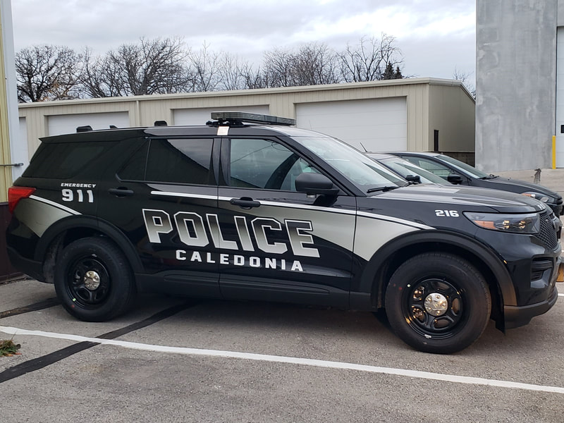Calendonia Police Department Vehicle Graphics Reflective Wrap Kit Racine Kenosha Wisconsin