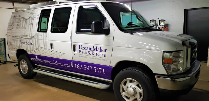 Commercial Van Graphics Decal Wrap Vehicle Business Racine Wisconsin Remodeling (4)