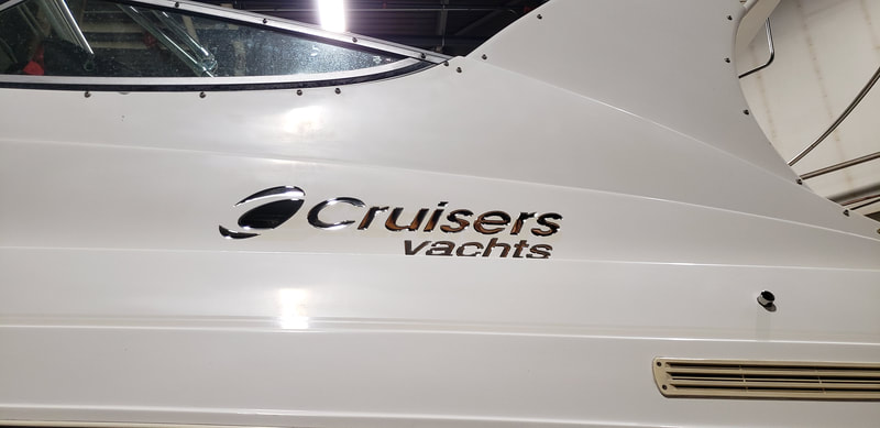 Cruisers Yacht Domed Decal Vinyl Graphic Boat Racine Kenosha Wisconsin (1)