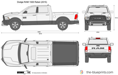 Dodge Ram Rebel Graphic Template