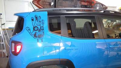 Jeep Renegade Side Decal Graphic Zombie Hand