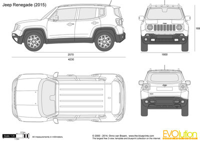 Jeep Renegade Graphic Template