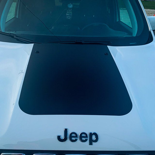 Jeep Renegade Solid Black out hood Decal Racine Wisconsin