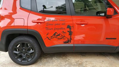 Jeep Renegade Side Decal Graphic All Gave Some Never Forgotten Air Force