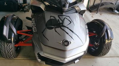 Spider Spyder Motorcycle Decal Vinyl Graphic Kenosha Wisconsin