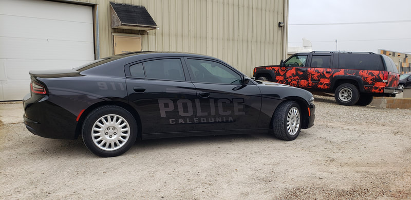 Racine Caledonia Ghost Graphics Police Vehicle Fit Kenosha Dodge Charger Wisconsin