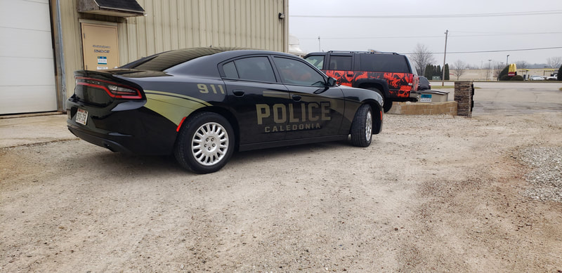 Racine Caledonia Ghost Graphics Police Vehicle Fit Kenosha Dodge Charger Wisconsin