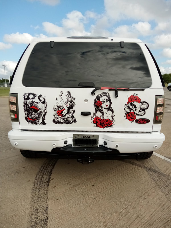 Snake Skull Devil Reaper Demon Window Bed SUV Hood Door Graphic Vinyl Decal Truck Car Van Pickup Sticker Tailgate
