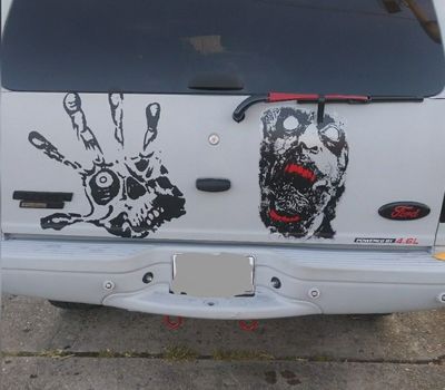 Zombie Rear Tailgate Decal