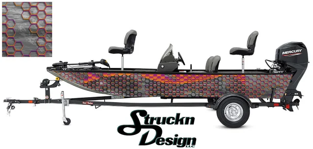 Black Blue Purple Swirl Bass Fishing Fish Boat Design Grunge Abstract  Pontoon Vinyl Graphic Wrap Kit Decal Cast Material Various Sizes - DIY  Striped Bass USA