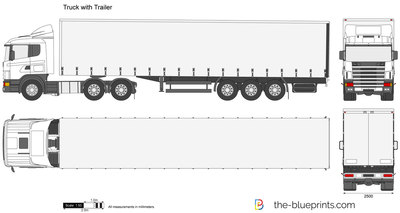 Semi Truck Graphic Template